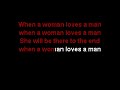 When a woman loves a man - Lee Roy Parnell - Karaoke