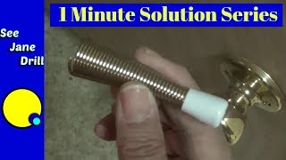 1 Minute Fix: Repair Doorknob Hole in Wall