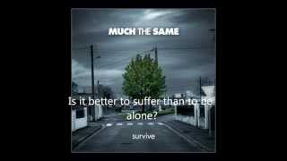 Much the Same - Stitches lyrics video