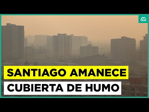 Santiago amanece cubierto de humo: Incendio en San Pedro sigue activo