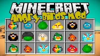 MINECRAFT MODS - Despliega A Los ANGRY BIRDS Para Matar A Los GREEN PIGS