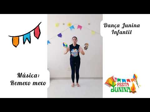 Coreografia Junina Infantil  Remexo mexo.#coreografiajunina #dancajunina