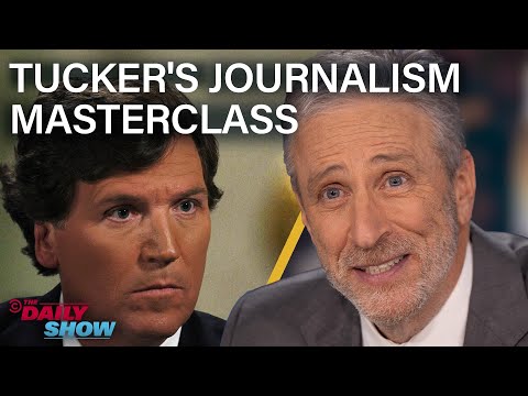 Jon Stewart Roasts Tucker Carlson's Putin Interview | Political Comedy & Media Critique