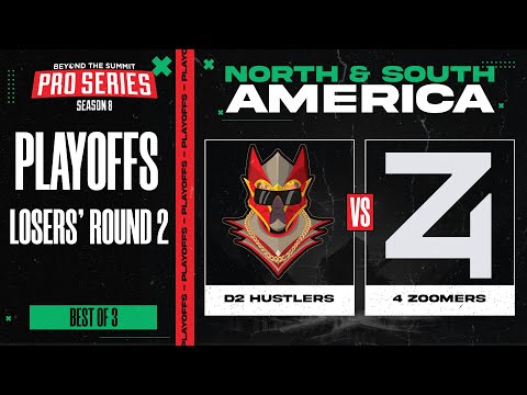 D2 Hustlers vs 4 Zoomers Game 1 - BTS Pro Series 8 AM: Playoffs w/ Kmart, ET & Pandaego