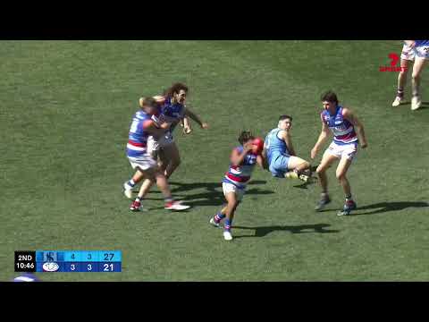 1st Semi Hostplus SANFL Snapshot - Central's Isaiah Dudley gets a lucky bounce
