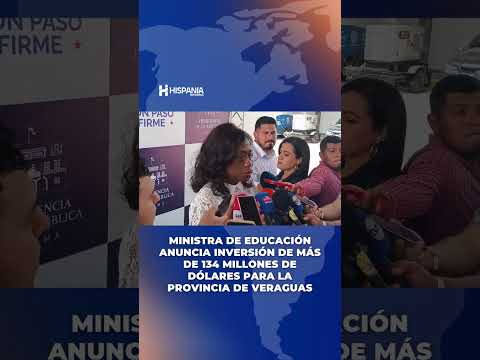 La ministra de Educación, Lucy Molinar, anunció en Santiago de Veraguas...