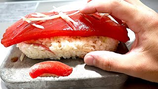 メスティンＳサイズがシャリの形に見えた時。巨大マグロ寿司が食べたくなった話。