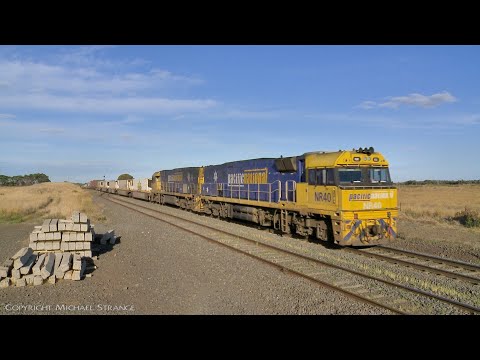 6MP4 TOLL / Pacific National Container Train (8/4/2022) - PoathTV Australian Railways