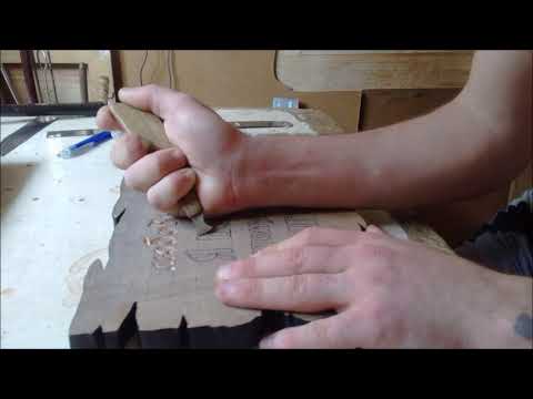 Уроки резьбы для начинающих. Как вырезать тексты. Carving lessons for beginners.