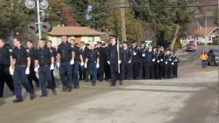 preview picture of video 'LODD Funeral for Enderby Fire Department Captain Dan Botkin'
