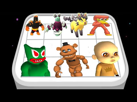 MONSTER SQUAD RUSH VS SUPER HERO MONSTER MERGE MASTER 😺 BATTLE MERGE GAMEPLAY