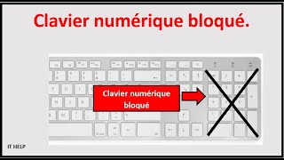 Résoudre problème clavier numérique bloqué ou qui ne fonctionne plus, pc portable , ordinateur.