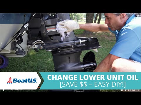 Changing Lower Unit or Sterndrive Oil On A Boat | BoatUS