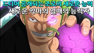 [ 원피스1114화 분석 ] 드디어 공개되는 영혼을 베는 사신 조로의 각성 오로성을 벨수있는 유일한 2명의 마검사