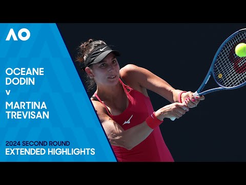 Oceane Dodin v Martina Trevisan Extended Highlights | Australian Open 2024 Second Round