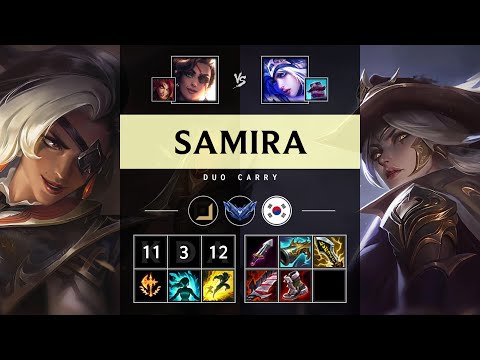 Samira ADC vs Ashe: Triple Kill, Rampage - KR Diamond Patch 25.S1.1