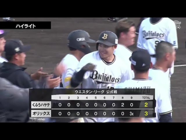 【ファーム】4月3日 オリックス・バファローズ 対 くふうハヤテベンチャーズ静岡 ハイライト