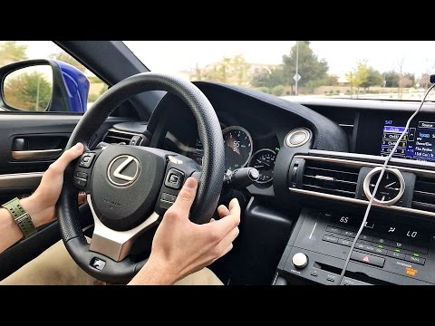 2015 Lexus RC F Paddle Shifter Demo
