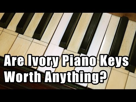 YouTube video about: How to tell if piano keys are ivory?