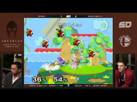 NorCal Arcadian 2016 - Dewky (ICs) vs Boulevard (Luigi) - Top 8: Grand Finals