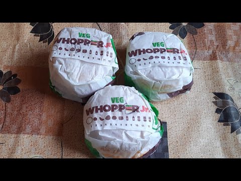 Burger king veg whopper jr lite(Cheese whopper,Double...