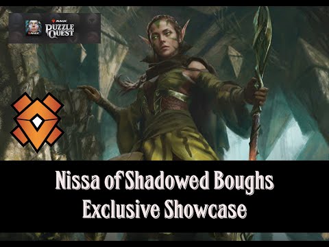 Nissa of Shadowed Boughs - Exclusive Showcase | Magic the Gathering Puzzle Quest