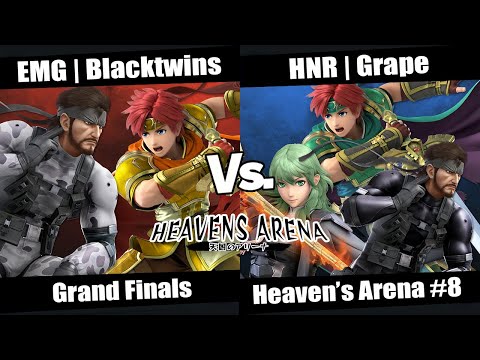 Heaven's Arena #8 Grand Finals - EMG | Blacktwins (Snake, Roy) vs HNR | Grape (Byleth, Roy, Snake)