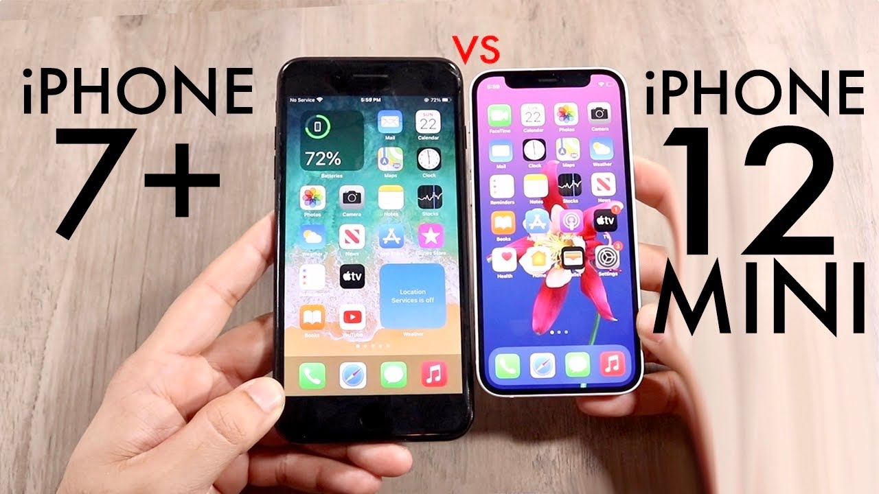 iPhone 12 Mini Vs iPhone 7 Plus! (Comparison) (Review)