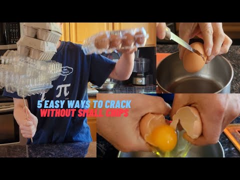 5 Easy Ways to Crack Egg without Small Chips &amp; Without Practice