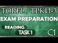 TORFL-3 / ТРКИ -3. EXAM PREPARATION. READING. TASK 1.1 + LISTEN