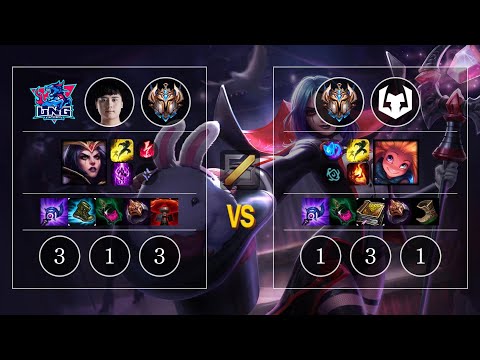 LNG Maple LeBlanc vs Karis Zoe Mid - KR Challenger Patch 10.11