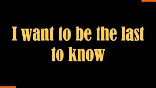 DEL AMITRI: ALWAYS THE LAST TO KNOW (LYRICS VERSION)