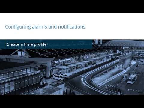 XProtect Alarms: Create a time profile