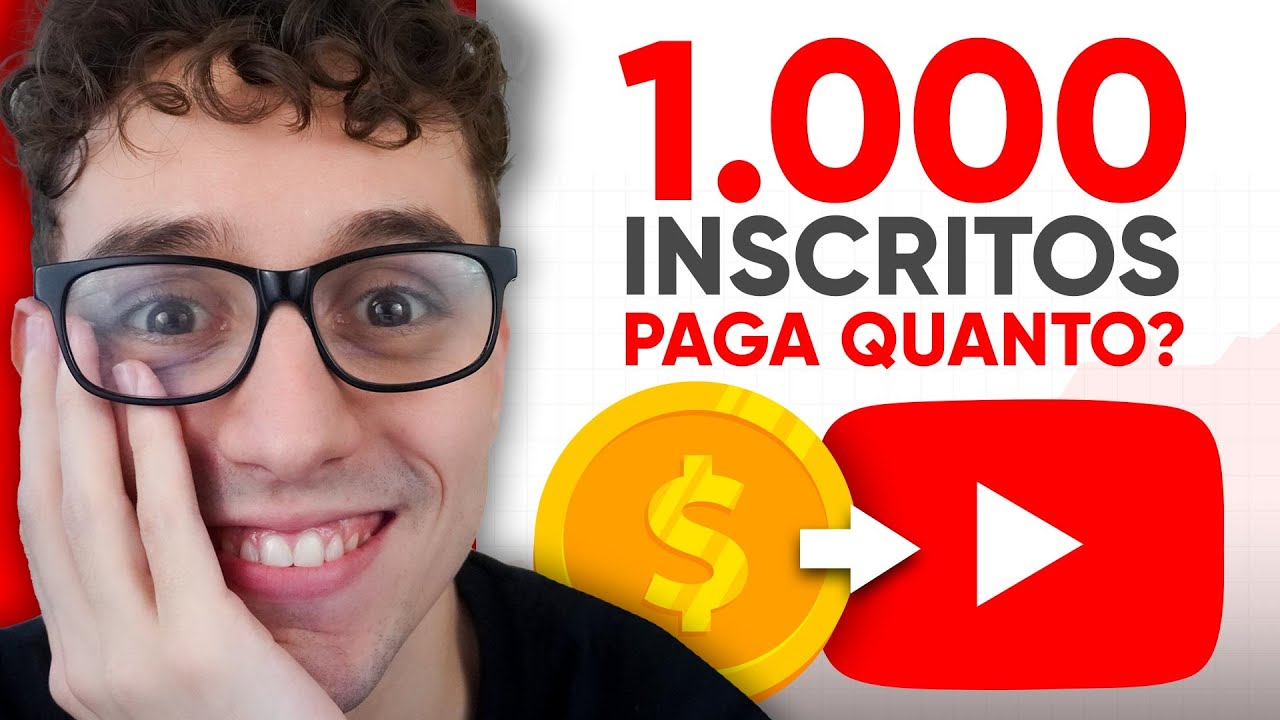 Quanto o YouTube paga por 1,000 inscritos no Canal?