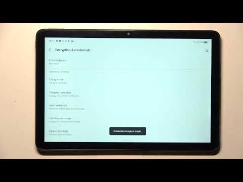 How to Clear Credentials on TCL Tab 10S – Change Certificates Settings