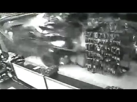 Truck smashed into gun shop in 31 second heist