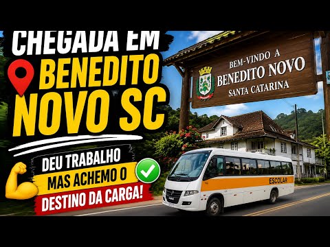 EP248/26 CHEGADA EM BENEDITO NOVO SC # DEU TRABALHO MAS ACHEMO O DESTINO DA CARGA RRSS 