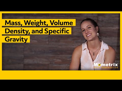 Mass, Weight, Volume, Density, and Specific Gravity