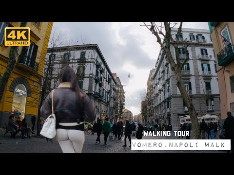 Walking Tour Napoli VOMERO, Via Alessandro Scarlatti, Vanvitelli, 4K UHD Italy
