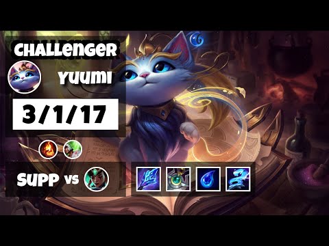 Yuumi Support 11.13 Challenger Gameplay Replay - S11 (3/1/17) - TURKISH