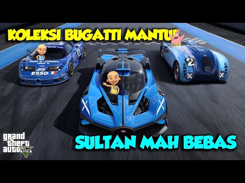 Koleksi Mobil Mewah Sultan Upin Ipin BUGATTI manTUL - GTA V Upin Ipin Episode Spesial 248
