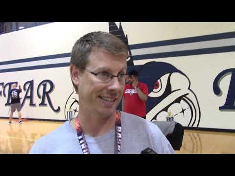 Cox Coach Bobby Wolfe after winning 2019 Va. Wesleyan Team Camp