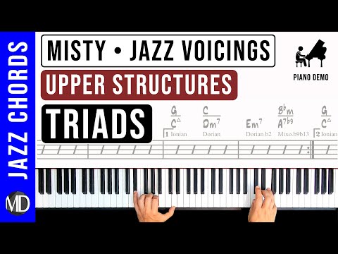 How to play "Misty" using Upper Structures Triads | Jazz Piano Voicings
