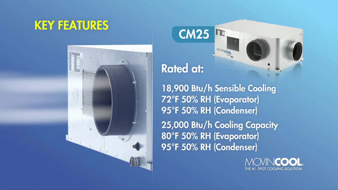 MovinCool Ceiling-Mounted Spot Air Conditioners