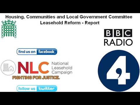 @CommonsCLG #Leasehold Reform Report - @BBCRadio4 - 19/3/19