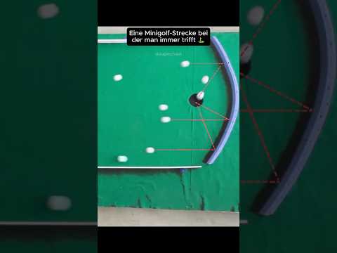 Eine Minigolf-Strecke bei der man immer trifft ⛳✅#golf  #physik  #wissen