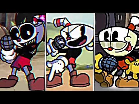 Cuphead.exe Vs. Indie Cross Vs. Cuphead Show FNF Cuphead Comparison