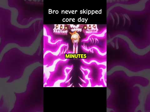 Bro never skipped core day #anime#animemoments