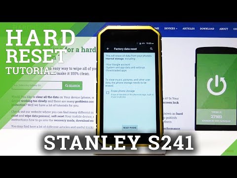 Factory Reset STANLEY S241 – Erase All Content & Settings