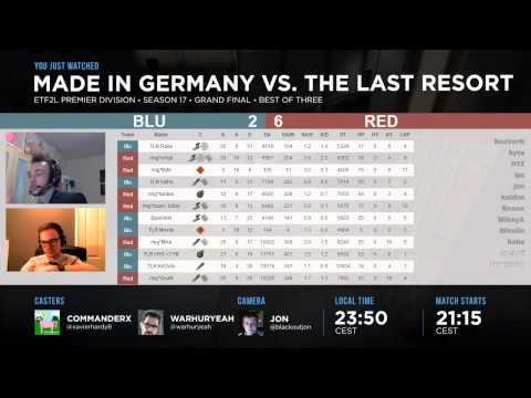 ETF2L S17 Premiership Grand Final: Made In Germany vs. The Last Resort (Interviews)